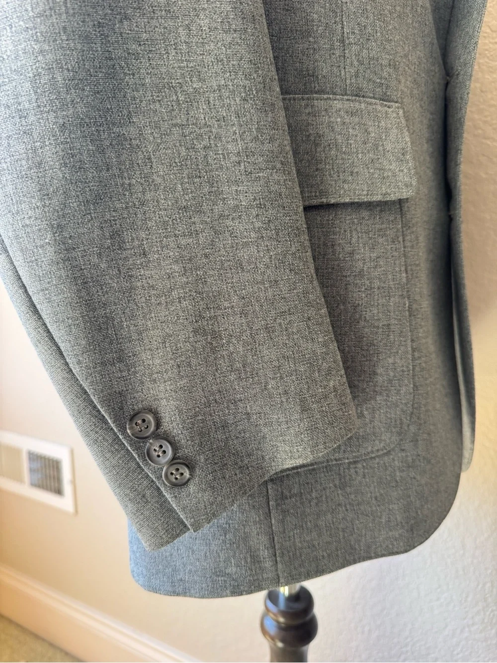 Levi's Light Gray Two-Button Sport Coat